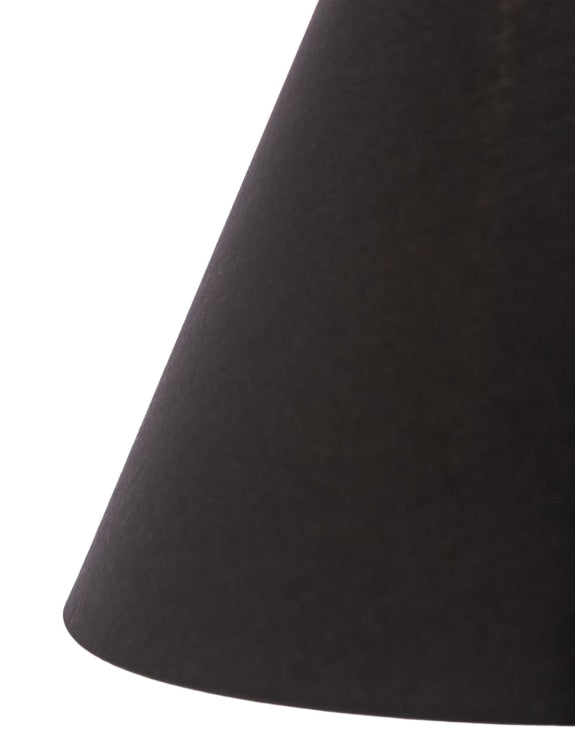 Gentry Pug Table Lamp w/ Black, Gold-Lined Shade