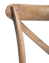 Pair of Reclaimed Elm Cross-Back Dining Chairs (MAIL ORDER BOXED)