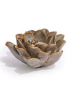 Mottled Burnt Cream Floral Ceramic Tealight Holder (to be bought in qtys of 4)