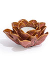 Mottled Pink Floral Ceramic Tealight Holder (to be bought in qtys of 4)