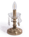 Ornate Brass Rechargeable Table Lamp