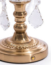 Ornate Brass Rechargeable Table Lamp