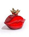 "Queen of Lips" Red Ceramic Candle Holder (to be bought in qtys of 2)