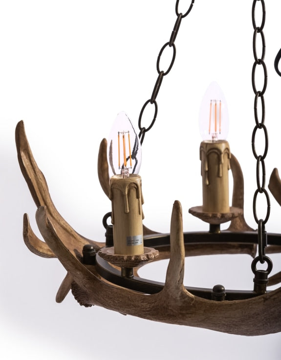 Bavarian Style Antler Chandelier