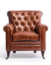 Vintage Leather Chesterfield Armchair