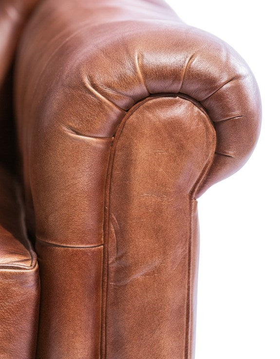 Vintage Leather Chesterfield Armchair