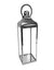 Extra Large Square Polished Steel & Glass Lantern