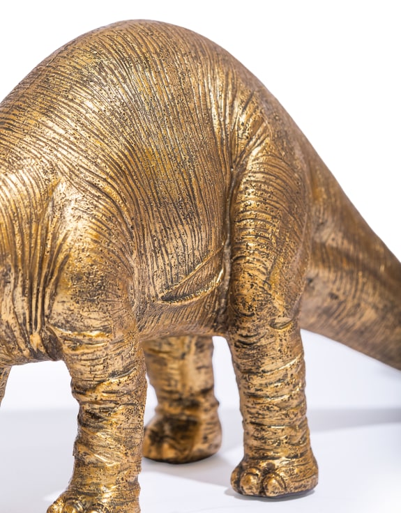 Antique Gold Brontosaurus Table Lamp