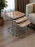 Geneva Square Nest Of Tables Set - 3 Pieces Nesting Table Engineered Wood Top