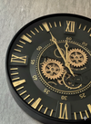 Berlin Moving Gears DecorativeWall Clock Oversize Extra Large 23 Inch/60 cm Gold