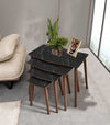 VH Vega nesting coffee table set - Black Marble Pattern