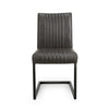 Archer Cantilever Leather Effect Grey Dining Chair