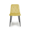 Vernon Brushed Velvet Mustard Dining Chair