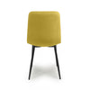 Vernon Brushed Velvet Mustard Dining Chair