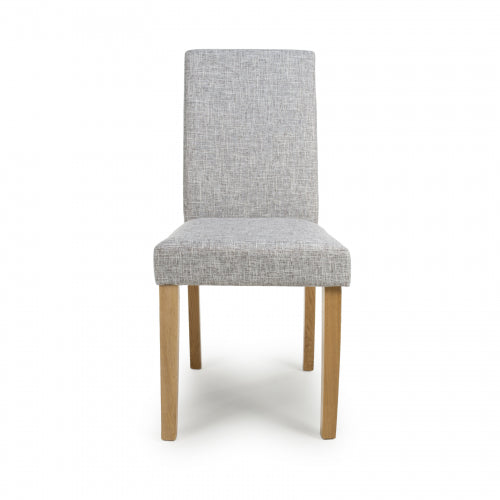 Finley Linen Effect Grey Weave Dining Chair