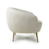 Lucia Boucle Vanilla White Tub Chair