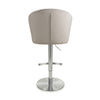 Sigma Brushed Velvet Mink Bar Stool