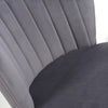 Sigma Brushed Velvet Grey Bar Stool