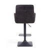 Orion Suede Effect Light Grey Bar Stool
