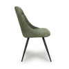 Corinth Linen Effect Green Dining Chair