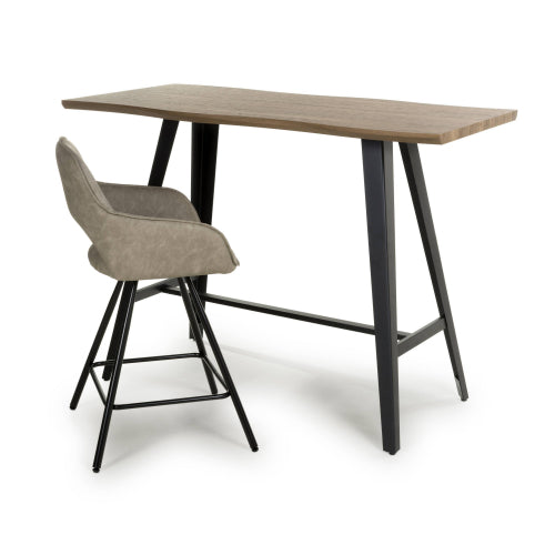 Nassau Natural Curved Bar Table