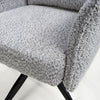 Brunswick Textured Chenille Effect Light Grey Swivel Chair
