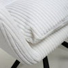 Cassidy Corduroy White Swivel Chair