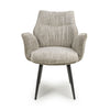 Baltimore Tweed Toffee Swivel Dining Chair