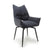 Dakar Textured Effect Charcoal Swivel Chair