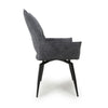 Dakar Textured Effect Dark Grey Swivel Chair