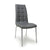 Jenner Leather Effect Grey/Chrome Dining Chair