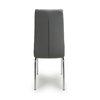 Jenner Leather Effect Black/Gold Dining Chair