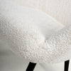 Bordeaux Textured Chenille Effect White Armchair