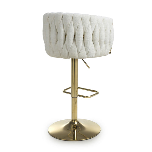 Bellaire Textured Effect Cream Bar Stool