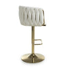 Bellaire Textured Effect Cream Bar Stool