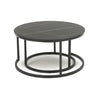 Delta Round Black Nest of Tables
