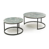 Delta Round Green Nest of Tables