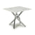 Astoria Square White/Chrome End Table