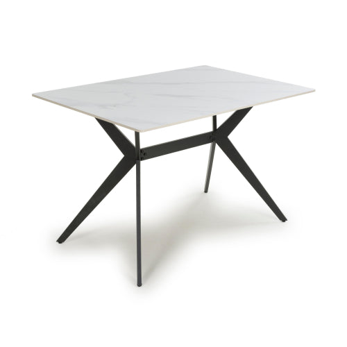 Timor 1.2m White Dining Table