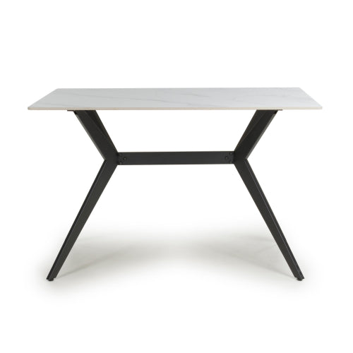 Timor 1.2m White Dining Table