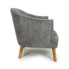 Mallory Flax Effect Grey Armchair