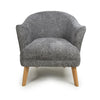 Mallory Flax Effect Grey Armchair