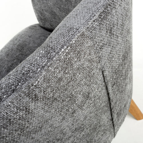 Mallory Flax Effect Grey Armchair