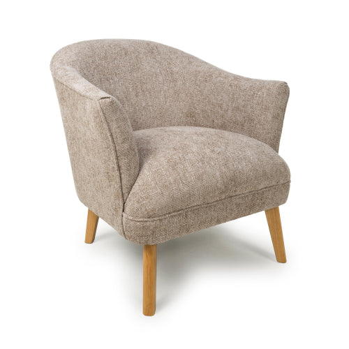 Mallory Flax Effect Natural Armchair