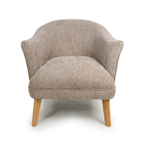 Mallory Flax Effect Natural Armchair