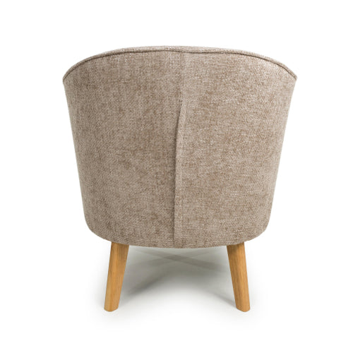 Mallory Flax Effect Natural Armchair