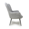 Bordeaux Textured Chenille Effect Grey Armchair