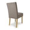 Moseley Waffle Flax Effect Light Brown Dining Chair in Natural Legs