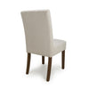 Moseley Waffle Flax Effect Natural Dining Chair in Walnut Legs