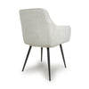 Denver Corduroy White Dining Chair